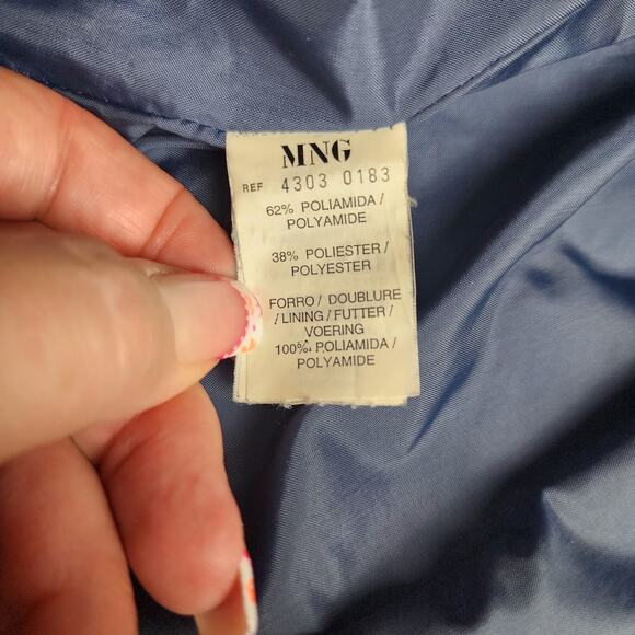 MNG Jacket Womens M Quilted puffed Twill Bomber Retro glam Streetwear corpcore - Picture 6 of 10